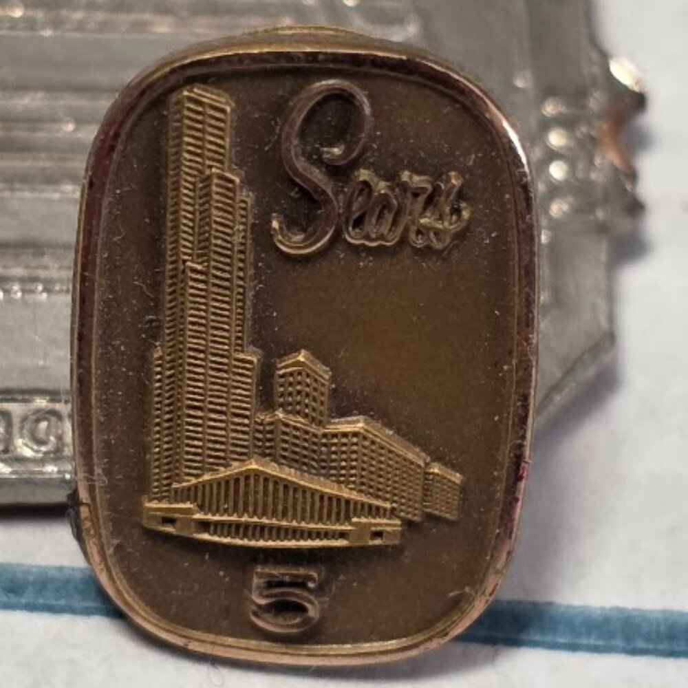 Sears Employee Service Award‎ Pin, 5-Year Award, Vintage